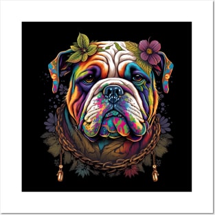 Hippie Bulldog Posters and Art